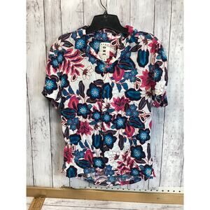 Aero One Women Wild Floral Button-Down Shirt XS